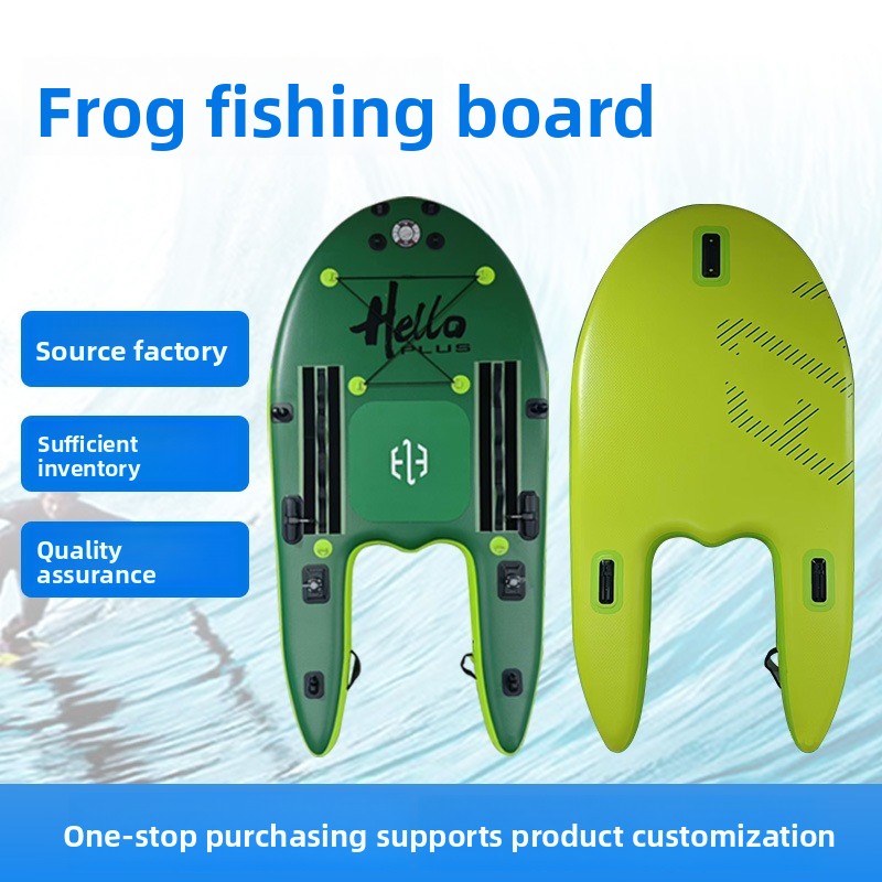 Fishing Boat Paddle - Kurbağa desenli PVC balık tutma tahtası,