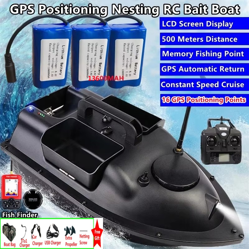Fishing Boat Depth Finder - Sonar Bulucu 16 GPS Otomatik Dönüşlü