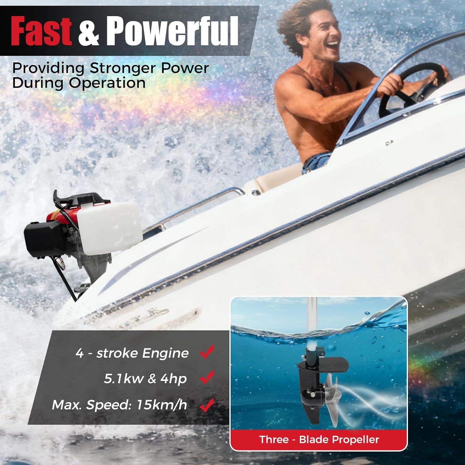 4 HP Dıştan Takmalı Motor, 4 Z - Fishing Boat Outboard Motor incelemesi ve fiyatı