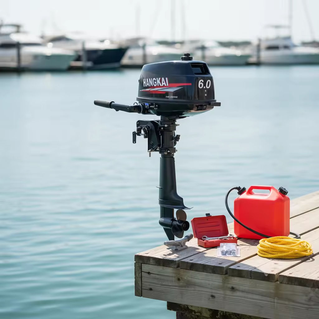 Toptan HANGKAI 6HP 2 Zamanlı 1 - Fishing Boat Outboard Motor incelemesi ve fiyatı